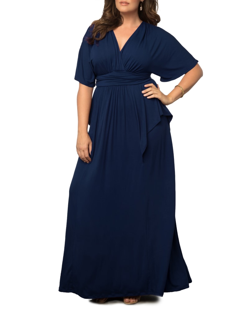 Plus Size Indie Twist Maxi Dress NOUVEAU NAVY